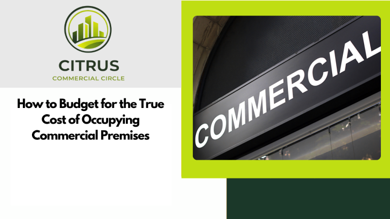 How to Budget for the True Cost of Occupying Commercial Premises